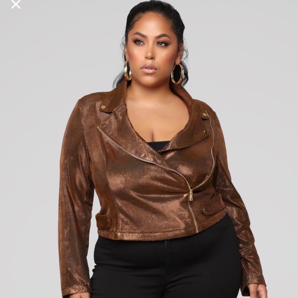 METALLIC NIGHTS MOTTO JACKET